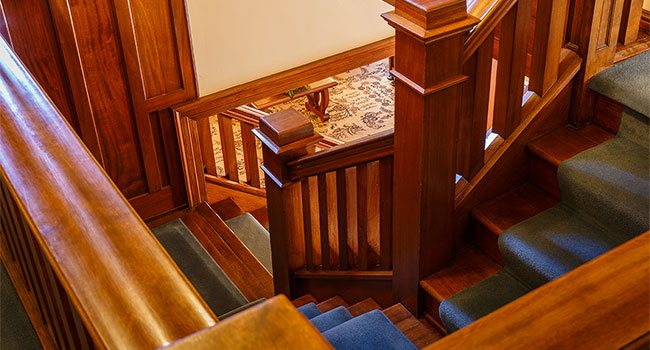 The dining room at the Frank Phillips Home